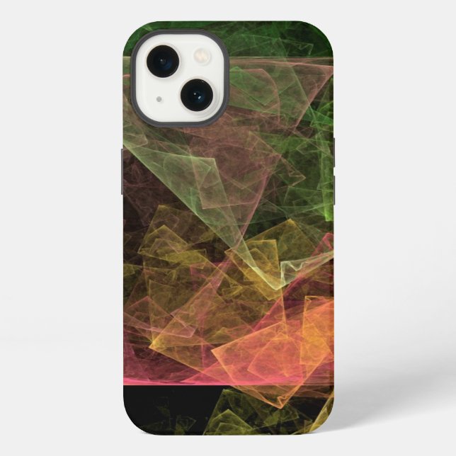 Abstract Art Cubic Space iPhone Case (Back)