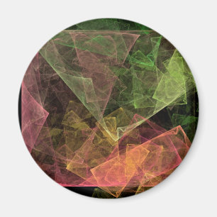 Abstract Art Cubic Space Magnet