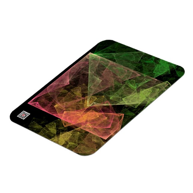 Abstract Art Cubic Space Magnet (Left Side)