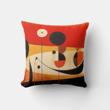 Abstract art cushion