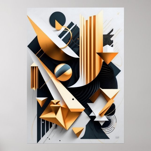 Abstract Art Deco Poster | Office, home, public (Front)