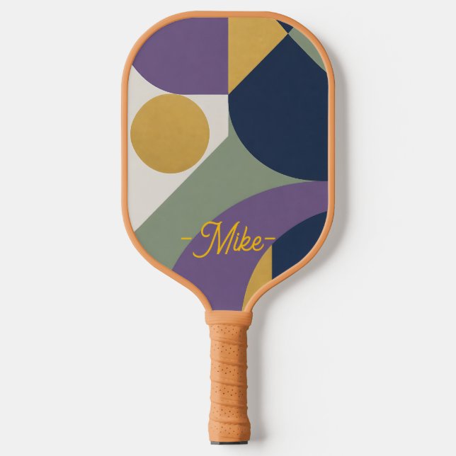 Abstract Art Design Geometric Pickleball Paddle  (Front)