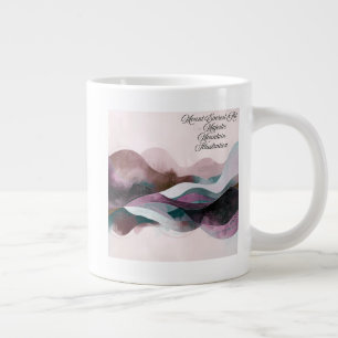 Abstract Art Design Modern Minimalist Large Coffee Mug