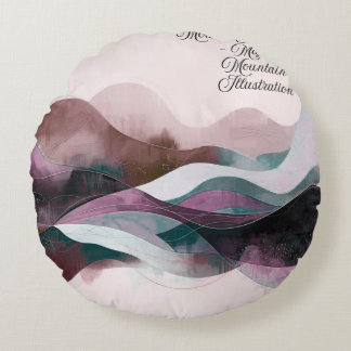 Abstract Art Design | Modern Minimalist Round Pillow