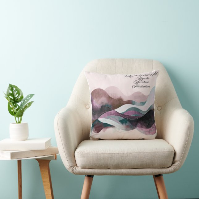 Abstract Art Design | Modern Minimalist Throw Pillow (Chair)