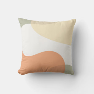 Abstract Art Design Orange Throw Pillow