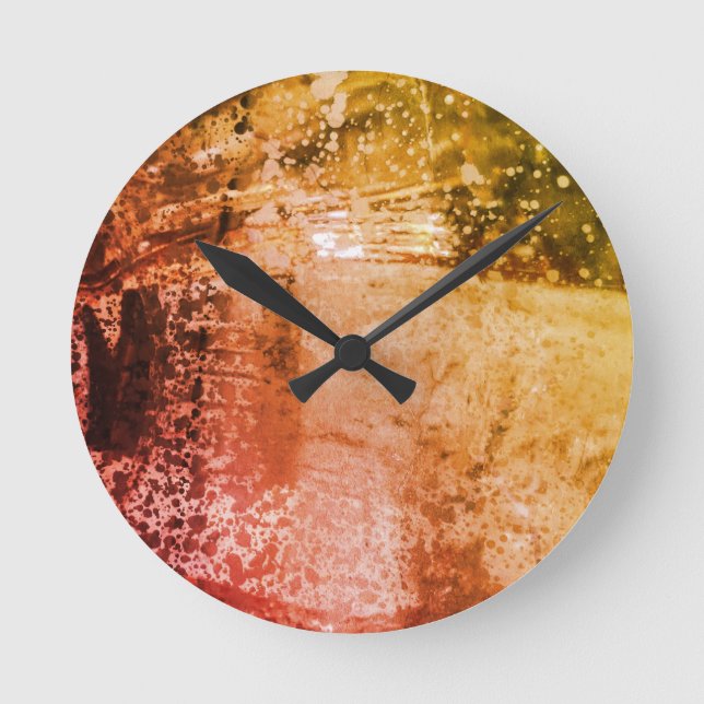 Abstract Art Design Round Clock (Front)