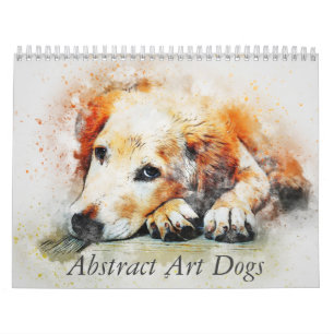 Abstract Art Dogs Calendar