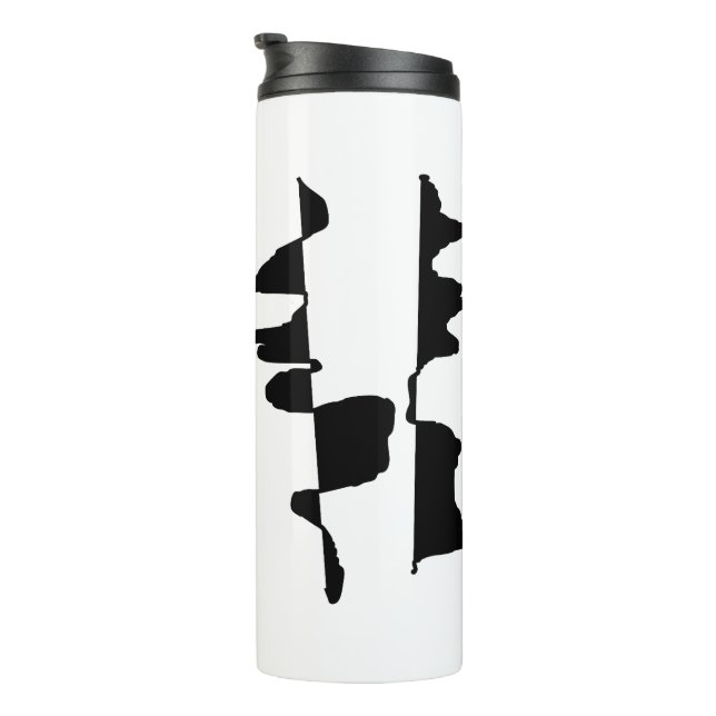 Abstract Art Dual Face Insulated Bottle (Rotated Right)