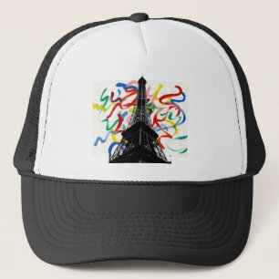 Abstract Art-Eiffel Tower Hat