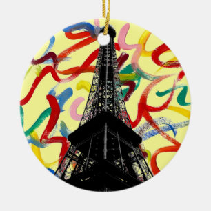 Abstract Art-Eiffel Tower Ornament