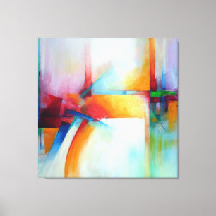 Abstract Art Elegant Acrlylic Painting Modern Deco Canvas Print