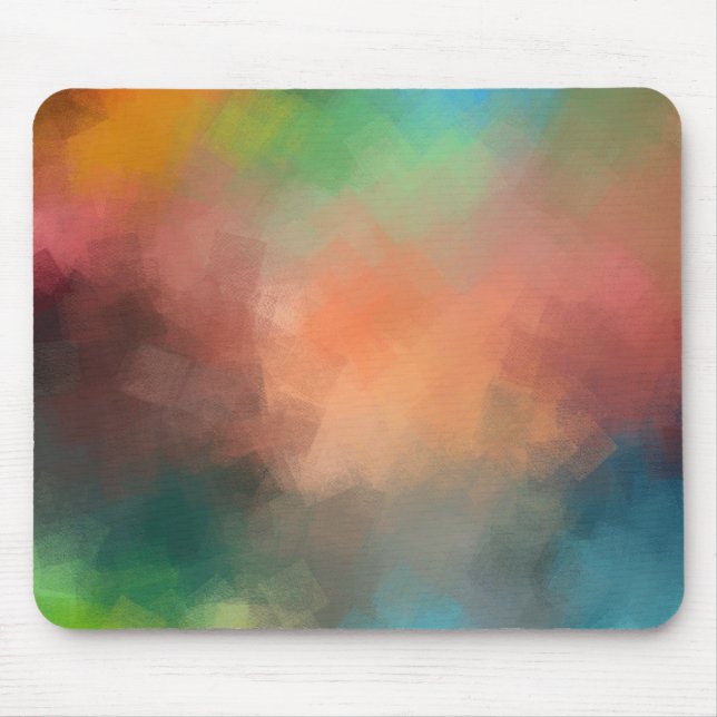 Abstract Art Elegant Colourful Trendy Template Mouse Pad (Front)