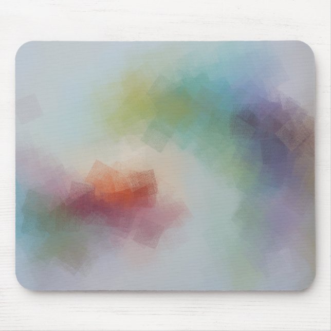 Abstract Art Elegant Modern Trendy Template Colour Mouse Pad (Front)