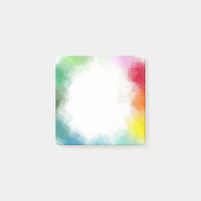 Abstract Art Elegant Template Blank Professional Post-it Notes (Front)