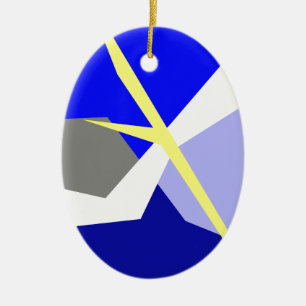 Abstract Art Energy Ceramic Ornament