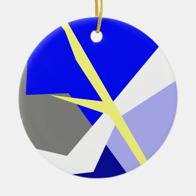 Abstract Art Energy Ceramic Ornament (Front)