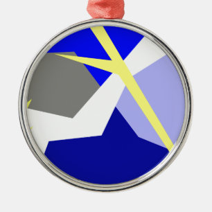 Abstract Art Energy Metal Ornament