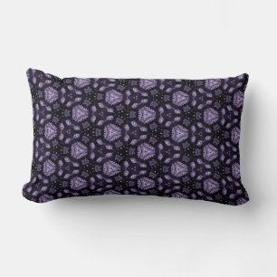 Abstract art eyes and diamond watercolour pattern  lumbar pillow