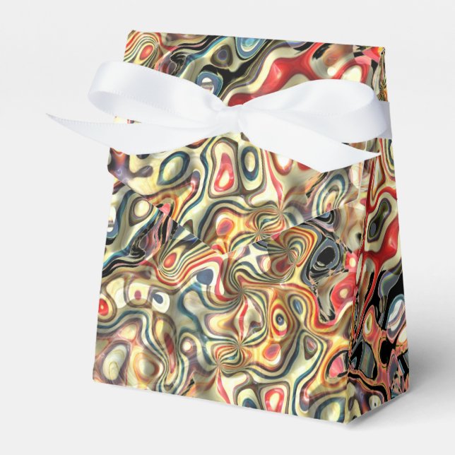 Abstract Art Favour Box (Front Side)