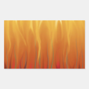 Abstract Art - Fire - Background Flames Sticker