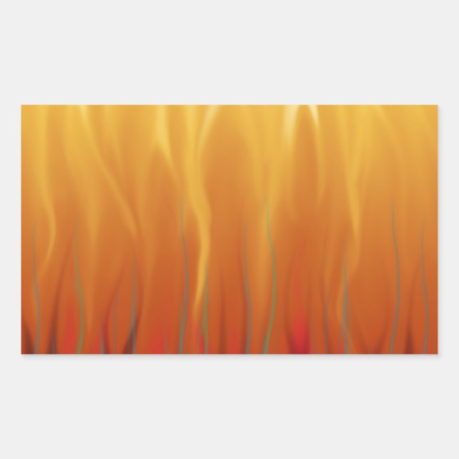 Abstract Art - Fire - Background Flames Sticker (Front)