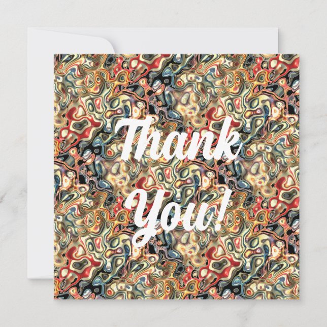 Abstract Art Flat Greeting Card (Front)