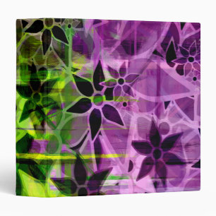 Abstract Art Floral Pattern #10 Binder