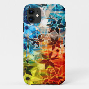 Abstract Art Flower Pattern #4 iPhone 11 Case