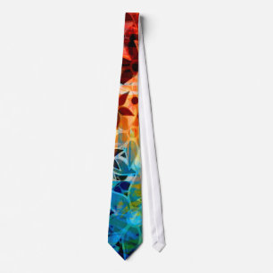 Abstract Art Flower Pattern #4 Tie