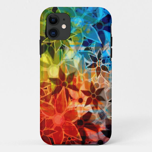 Abstract Art Flower Pattern #5 Case-Mate iPhone Case (Back)
