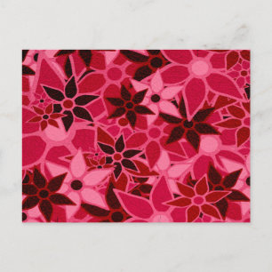 Abstract Art Flower Pattern #5 Postcard