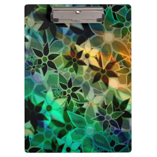 Abstract Art Flower Pattern Clipboard