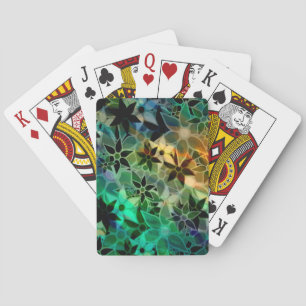 Abstract Art Flower Pattern Playing Cards