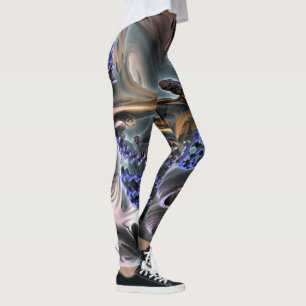 Abstract ART - Fractal GUM GUM rotation Leggings