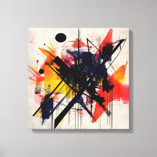Abstract art frame canvas print (Front)