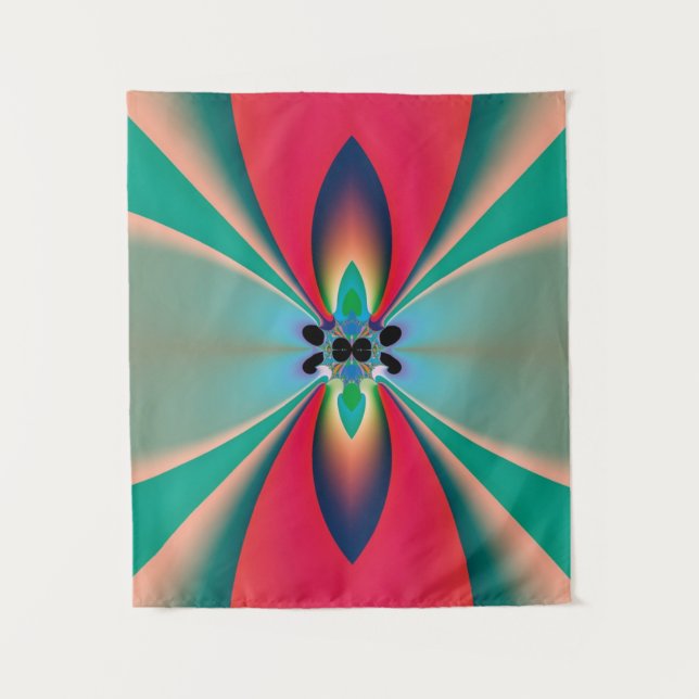 Abstract Art Funky Flower Tapestry (Front)