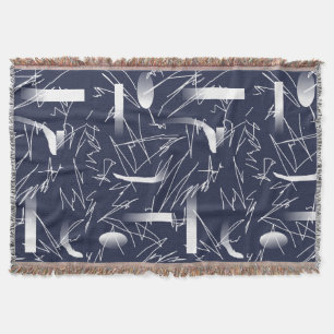 Abstract Art Futuristic Pattern Throw Blanket