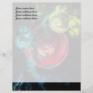 Abstract Art Galaxy Circles Letterhead