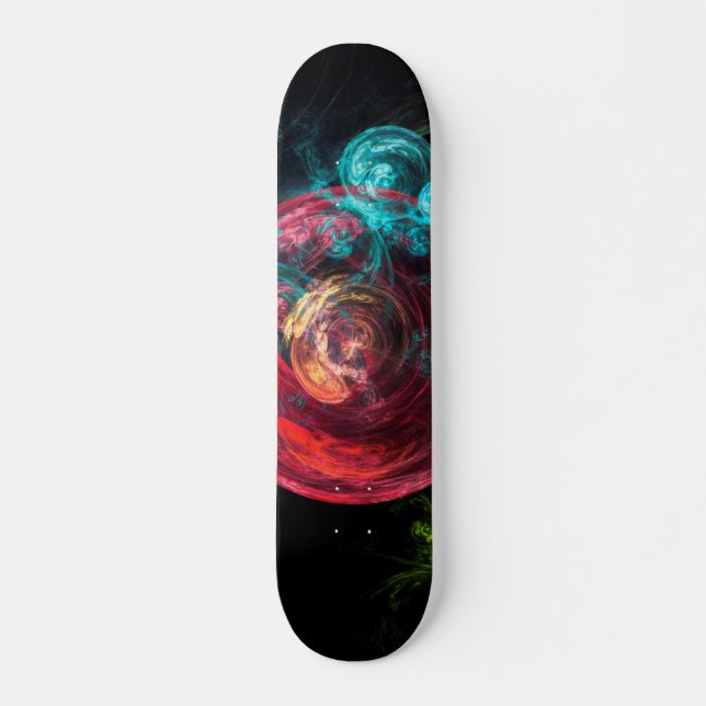 Abstract Art Galaxy Circles Skateboard (Front)