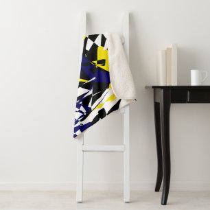 Abstract Art Geometry One Of A Kind Throw Blanket