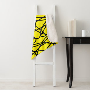 Abstract Art Geometry One Of A Kind Throw Blanket