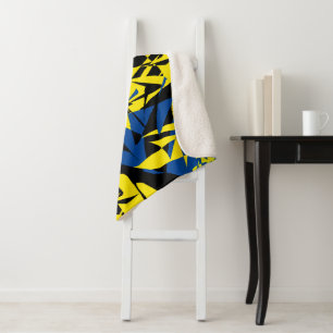 Abstract Art Geometry One Of A Kind Throw Blanket