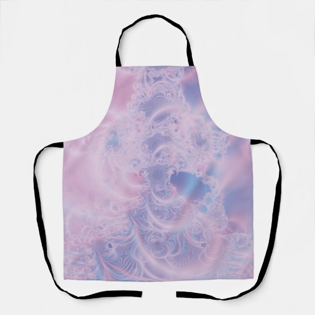 Abstract Art Glowing Pink Apron (Front)