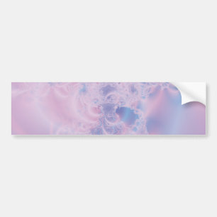 Abstract Art Glowing Pink Bumper Sticker
