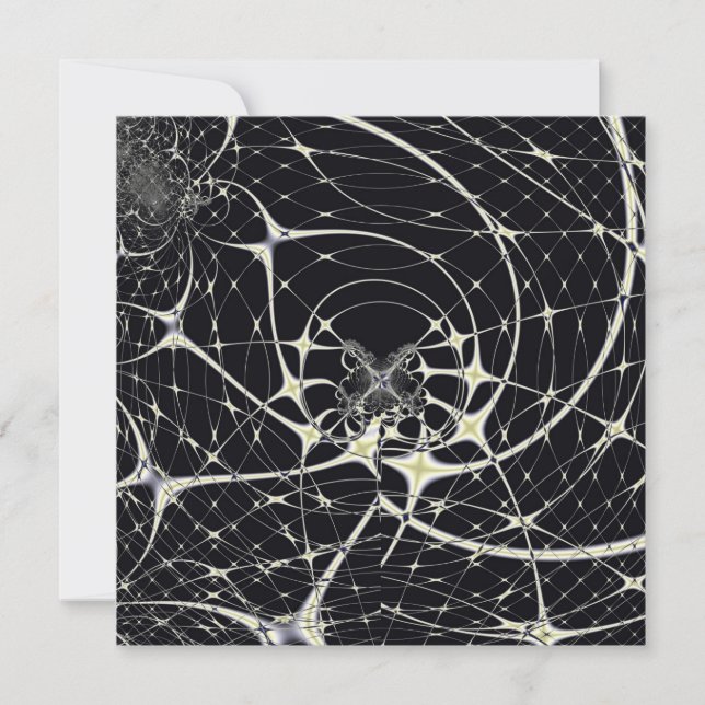 Abstract Art Golden Spiderweb (Front)