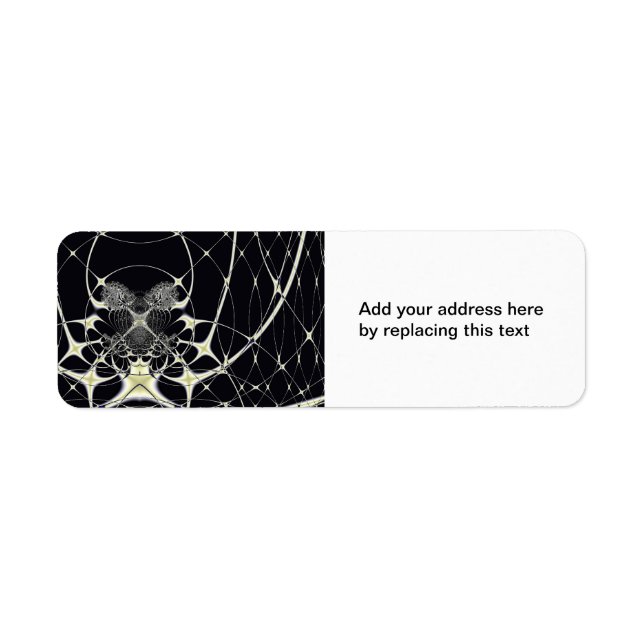 Abstract Art Golden Spiderweb (Front)