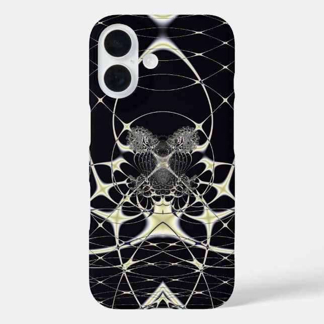 Abstract Art Golden Spiderweb Case-Mate iPhone Case (Back)