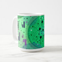 Abstract Art: Green Kiwi Fruit