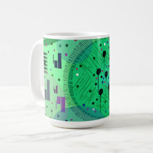 Abstract Art: Green Kiwi Fruit Coffee Mug
